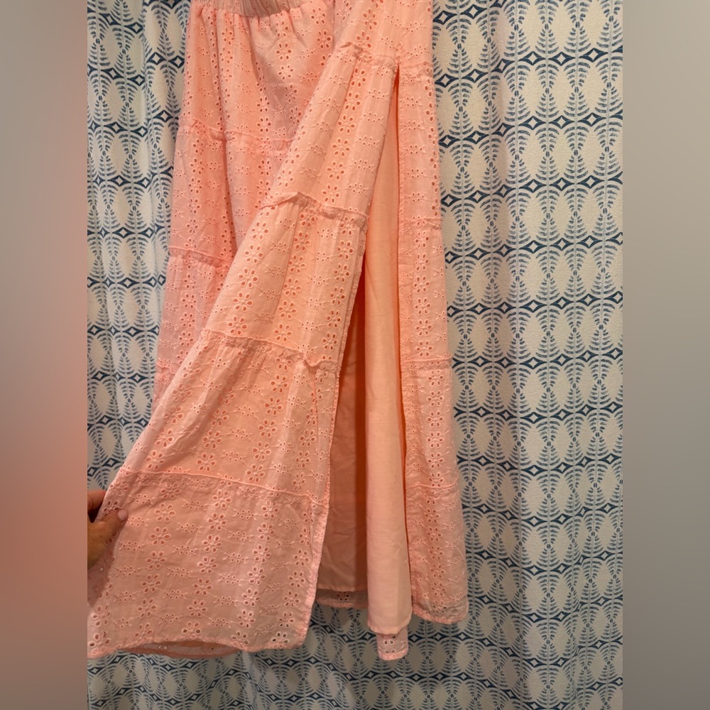 Edikted Light Pink Maxi Skirt - Picture 7 of 10
